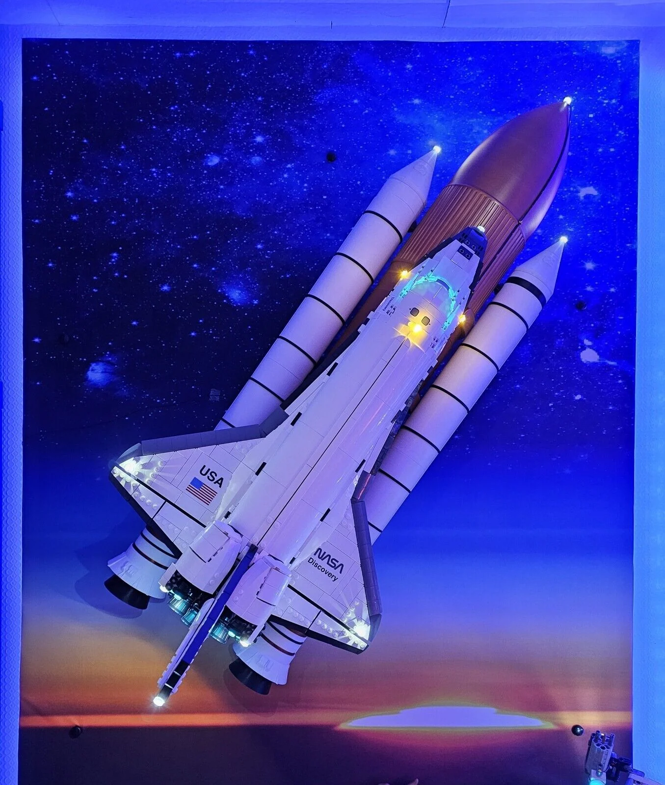 Kundenfoto: Space Shuttle Glow – Sammlung mit Wonderprint-Zubehör im Einsatz.