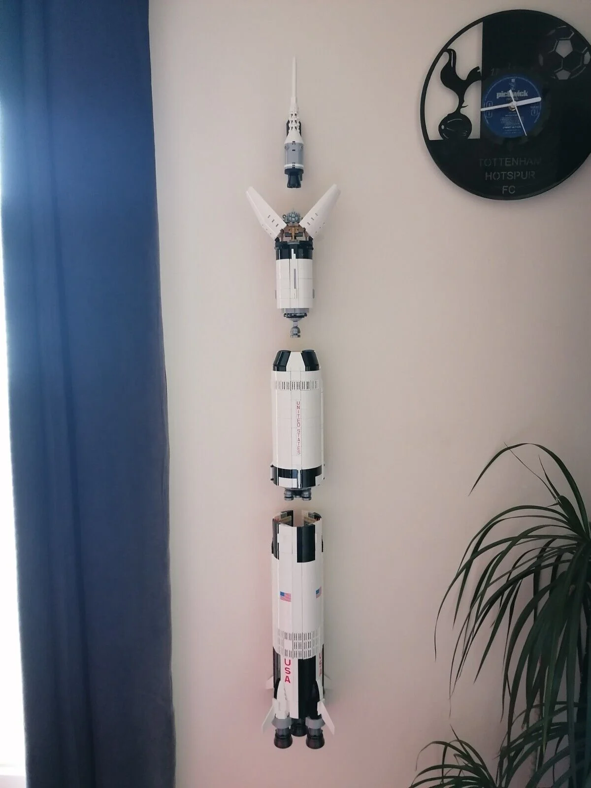 Kundenfoto: Saturn V Display – Sammlung mit Wonderprint-Zubehör im Einsatz.
