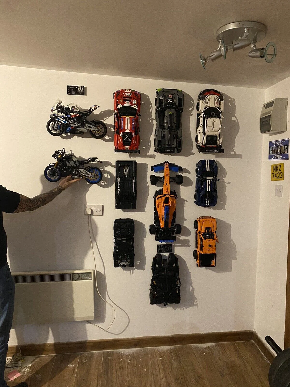 Kundenfoto: Technic Wall – Sammlung mit Wonderprint-Zubehör im Einsatz.
